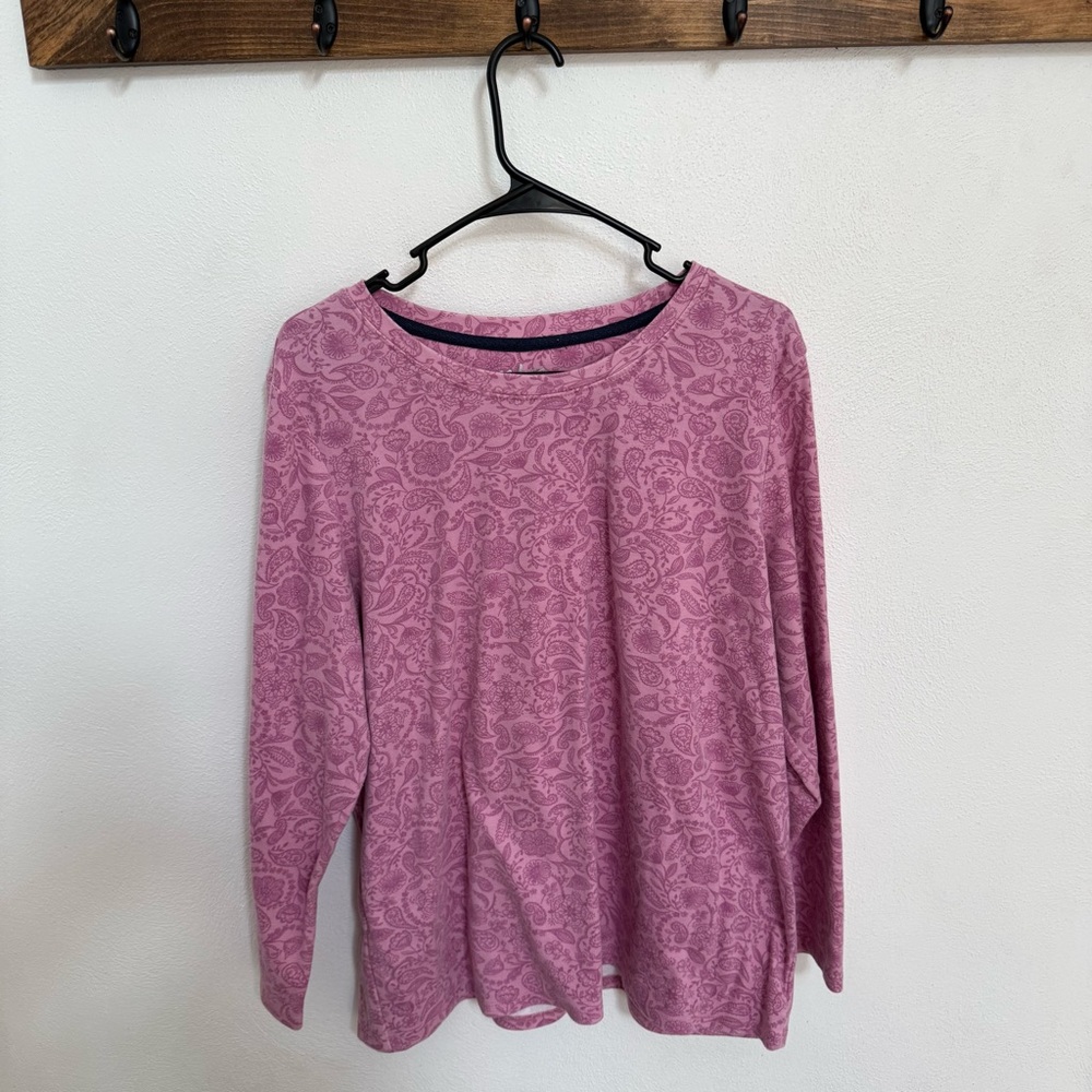 CG Pink Paisley Long Sleeve Top
